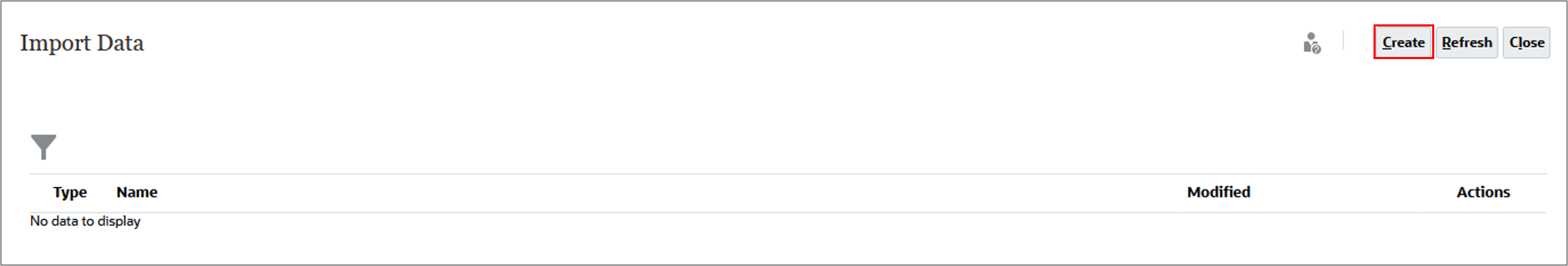 Create Import